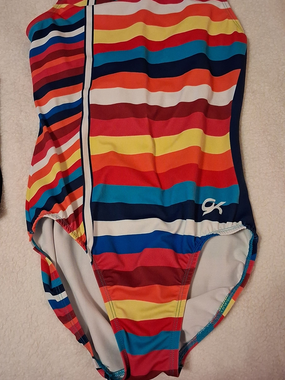 Colorful Striped One-Piece GK Leotard